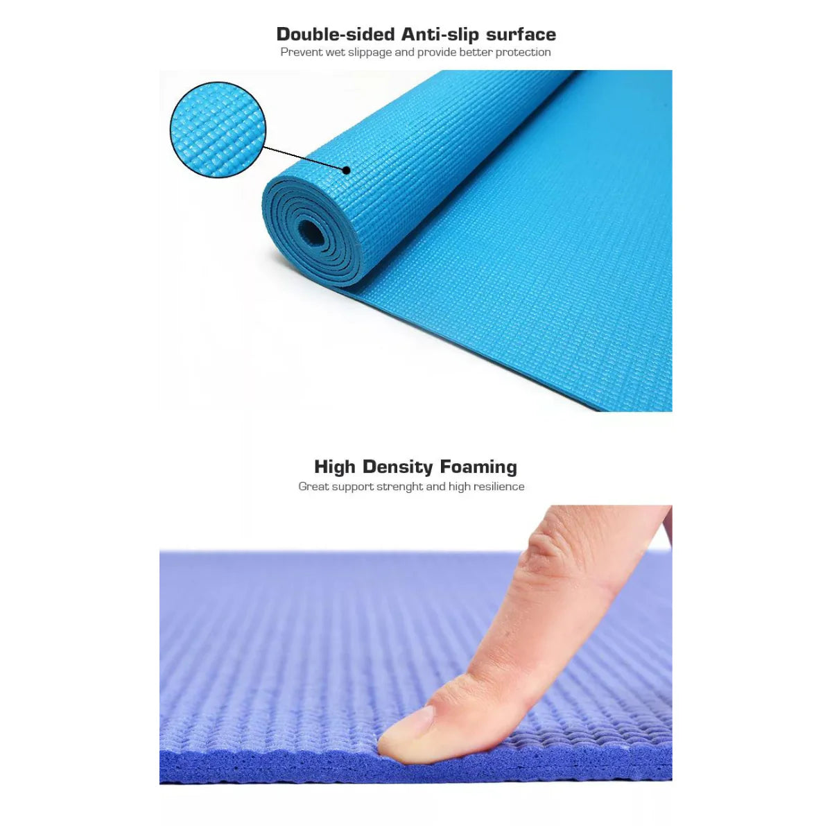 Jupitergear Premium Yoga Mat with Carrying Straps for Yoga, Pilates, and Floor Workouts
