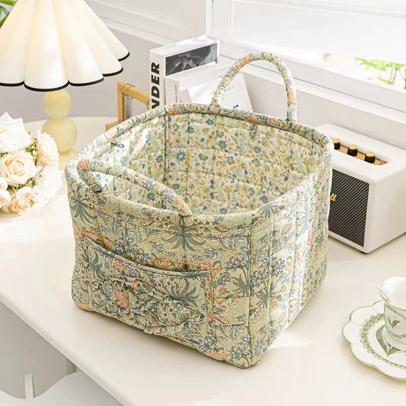  Large Fabric Storage Basket – Foldable Laundry Hamper with Handles