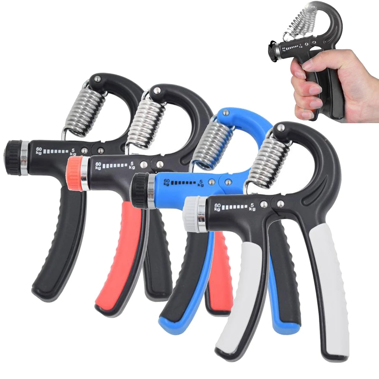 Adjustable Resistance Hand Grip Strengthener and Forearm Exerciser for Rehabilitation and Muscle Enhancement