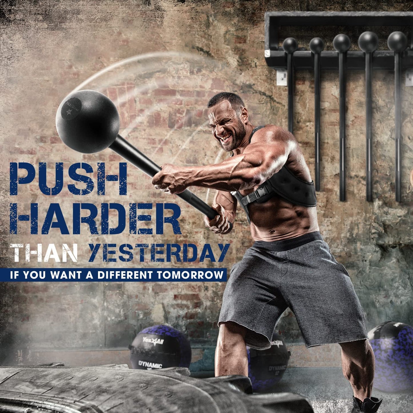 Steel Mace Bell for Comprehensive Strength Training - Optimize Full Body, Muscle, Shoulder, Grip, and Forearm Workouts for Rehabilitation and Flexibility, Available in 5 to 30 lbs for All Fitness Levels