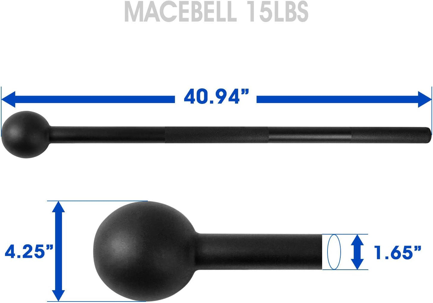 Steel Mace Bell for Comprehensive Strength Training - Optimize Full Body, Muscle, Shoulder, Grip, and Forearm Workouts for Rehabilitation and Flexibility, Available in 5 to 30 lbs for All Fitness Levels