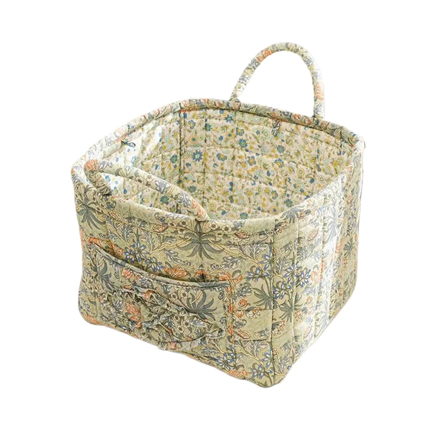  Large Fabric Storage Basket – Foldable Laundry Hamper with Handles