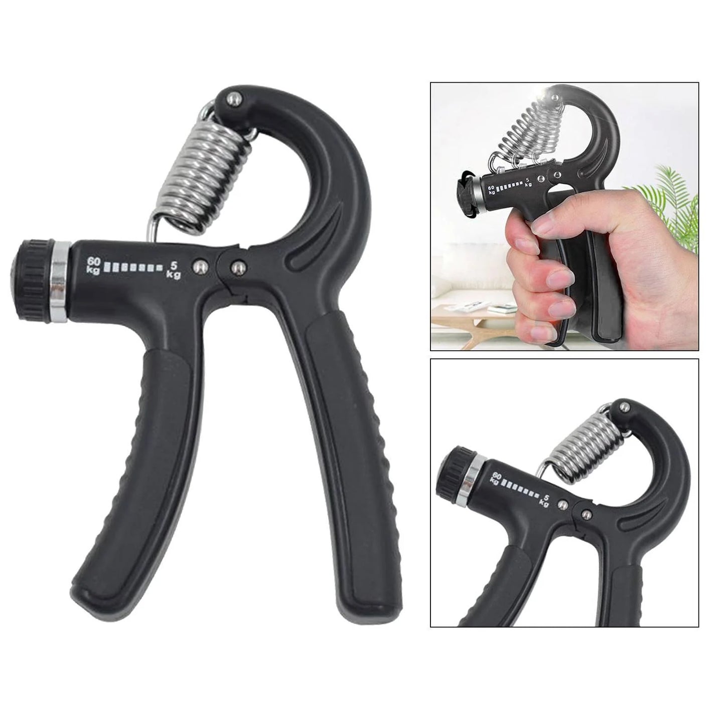 Adjustable Resistance Hand Grip Strengthener and Forearm Exerciser for Rehabilitation and Muscle Enhancement