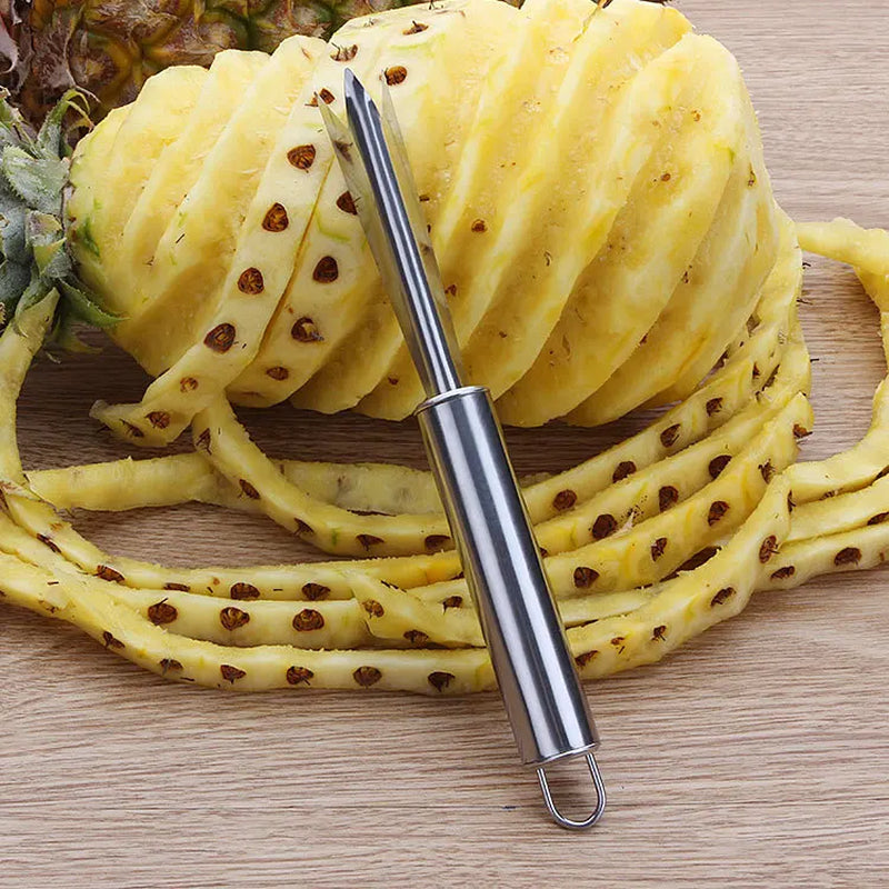 Stainless Steel Pineapple Corer & Slicer – Easy Peeler Cutter Tool for Quick Fruit Prep