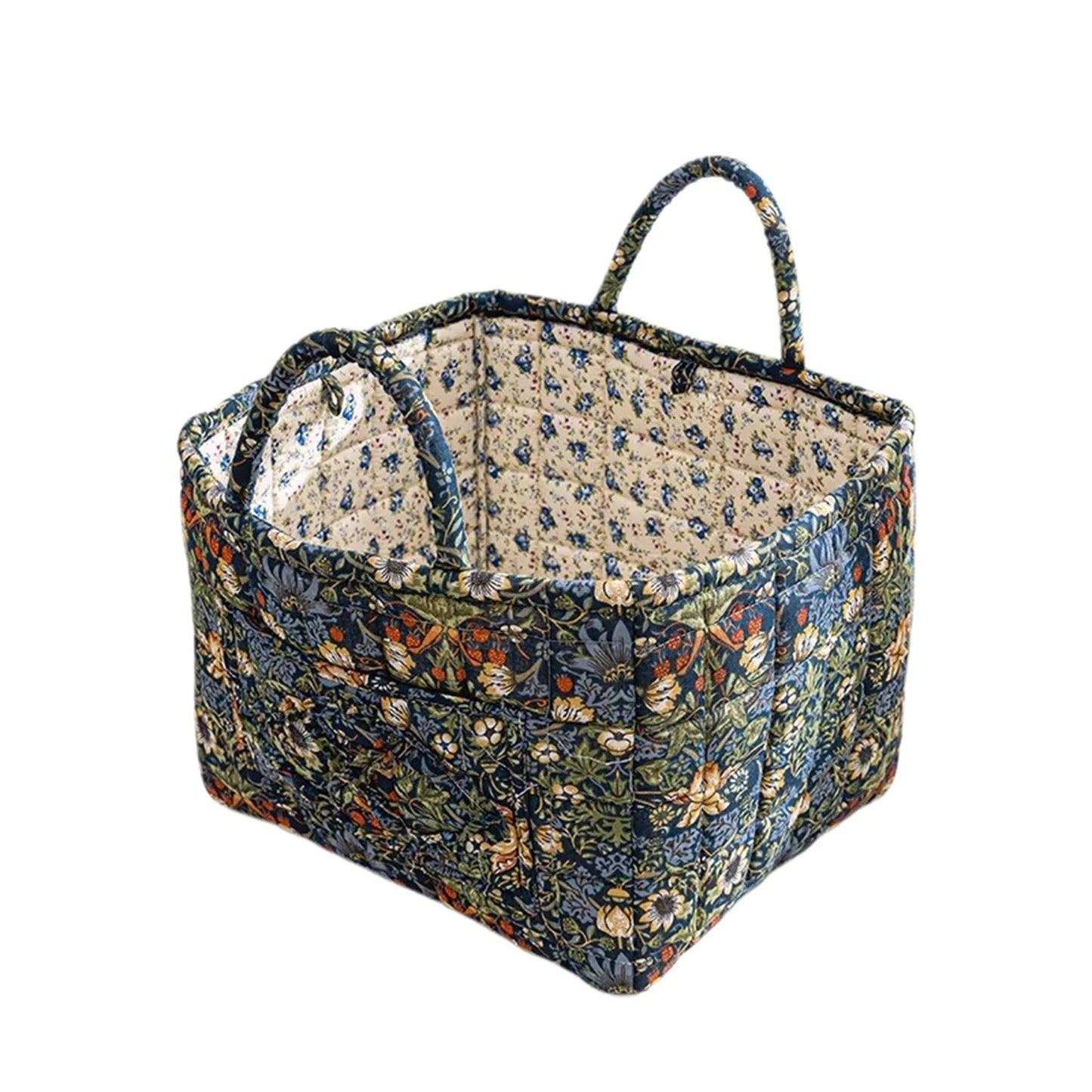 Large Fabric Storage Basket – Foldable Laundry Hamper with Handles